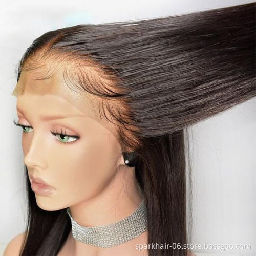 Wholesale Swiss Brazilian Human Hair Lace Front Wig, 10A Raw HD Braided Laces Wigs Vendors, 13x4  Virgin Lace Front Wigs